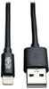 USB Sync/Charge Cable with Lightning Connector, Black, 10 ft. (3 m) -- M100-010-BK