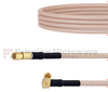 SSMC Plug to RA SSMC Plug Cable RG316-DS Coax - FMCA1496 - Fairview Microwave Inc.