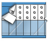 Self-Laminating Solid Letters Wire Marker Card -- SLF-Q-PK