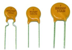 An assortment of resettable PTC fuses