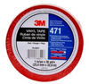 3M 471 IW Red Marking Tape - 1 in Width x 36 yd Length - 5.2 mil Thick - 56882 - 005111-56882 - R. S. Hughes Company, Inc.