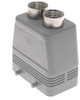 Standard, Rectangular Hood, size 57.27, 4 Pegs, 2 Top PG13.5 cable entries - CAV-10.213 - Mencom Corporation