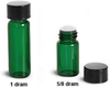 Green Glass Vials w/ Orifice Reducer -- 4062-52