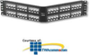 Panduit® Mini-Com 48 Port Angled All Metal Patch Panel -- CPA48BLY