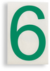 ToughStripe Die-Cut Green Letter 6 - 121886 - Brady Corporation