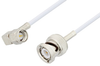 SMA Male Right Angle to BNC Male Cable 18 Inch Length Using RG188 Coax, LF Solder, RoHS - PE3C3437LF-18 - Pasternack