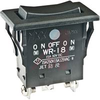 Switch, Rocker, SPDT, (ON)-OFF-(ON),15A@ 125V, Black, Screw termination - 70192476 - Allied Electronics, Inc.
