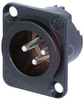 XLR SOCKET MALE 3-POLE CRIMP BLACK; Connector Type:XLR - 70088450 - Allied Electronics, Inc.