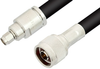 SMA Male to N Male Cable 12 Inch Length Using RG8 Coax - PE3323-12 - Pasternack