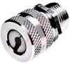 Connector, Cord; 0.38 to 0.44 in.; Straight Male; Aluminum; Blue; UL 94-V2 - 70116114 - Allied Electronics, Inc.
