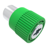 Captive Screw, 10-32 Thread, Press-in, TORX®/Slot Combination, Knurled Green Knob - 4C-TS-10-1P0-K014 - Southco