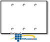 Leviton 3-Gang No Device Blank Wallplate - 80735 - TelephoneStuff.com