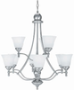 LS-16389PS/CLD Mid. Chandeliers-Glass Up - 662306 - Capital Lighting, Inc.
