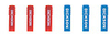 P246 - Dickson P246 Replacement Chart Recorder Pens 3 Red and 3 Blue -- GO-80009-60