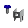 Binding Head Screw, 6-32, Blue - 8190-5 - Keystone Electronics Corp.