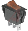 Switch, Rocker, Power, SPST, On-Off, Lighted, Red, Unprinted -- 70207350