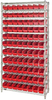 Open Wire Shelving, 12Shelves, 88Bin/red; Shelving Unit Type Quantum Storage - 44AC8065 - Newark, An Avnet Company