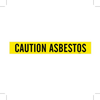 Brady B-946 Black on Yellow Vinyl Self-Adhesive Pipe Marker - 2 1/4 in Height - 2 in Character Height - 14 in Length - Printed Msg = CAUTION ASBESTOS - 97543 - 754476-97543 - R. S. Hughes Company, Inc.