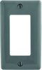Wall Plate, Nylon, 1 Gang, Gray; Accessory Type Hubbell Wiring Devices - 17M7063 - Newark, An Avnet Company
