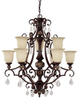 3519CB-294-CR Large Chandeliers-Glass Shade - 617731 - Capital Lighting, Inc.