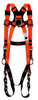 3M Feather 1054FE Orange Universal Vest-Style Body Harness - Polyester Webbing - 078371-63284 - 078371-63284 - R. S. Hughes Company, Inc.