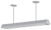 Industrial Fluorescent Fixture With Reflector -- 702-W-WH-P48
