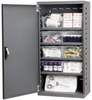 Akro-Mils Akrodrawers 350 lb Charcoal Gray Powder Coated, Textured Steel 18 ga Non-Stackable Secure Mini-Cabinet - 13 1/4 in Overall Length - 19 1/4 in Width - 38 in Height - 8 Drawer - Lockable - ACS - ACS4C82 RED - R. S. Hughes Company, Inc.