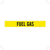 Brady B-946 Black on Yellow Vinyl Self-Adhesive Pipe Marker - 4 in Height - 3 1/2 in Character Height - 24 in Length - Printed Msg = FUEL GAS - 7114-1HV - 754476-81285 - R. S. Hughes Company, Inc.