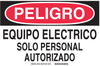 Brady B-302 Polyester Rectangle White Electrical Safety Sign - 10 in Width x 7 in Height - Laminated - Language English / Spanish - 37630 - 754473-37630 - R. S. Hughes Company, Inc.