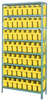 Open Shelving, 8Shelves, 21Bins, Yellow; Shelving Unit Type Quantum Storage - 44AC8801 - Newark, An Avnet Company