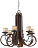 Light Single Tier Chandelier - F2590/6AF/AGW - Murray Feiss Lighting