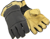 Hexarmor SuperHOG 3189 Black/Tan Superfabric Cut-Resistant Glove - Exceeds ANSI/ISEA Cut 5 Cut Resistance - Leather Palm Coating - 13 in Length - HEXARMOR 3189 - HEXARMOR 3189 - R. S. Hughes Company, Inc.