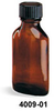 Amber Ovals with Black Cone Lined Caps - 4009-01 - SKS Science Products