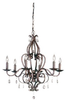 Light Single Tier Chandelier - F1798/6PBR - Murray Feiss Lighting