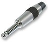 Phone Audio Connector, Plug, 2, Cable Mount, Metal Body, Nickel Plated Contacts Rohs Compliant Rean - 78R9002 - Newark, An Avnet Company