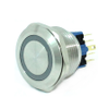 E-Switch Anti-Vandal Switch, 2A, 48VDC, DPDT, On-(On), Off-(On), Blue, PVDC9F2VDC0SS-341 -- 43366 - Image