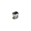Novibra Push-to-Close Latch, Type 1 , Plastic, White Body, Chrome Cup, Black Handle - MP-01-103-715 - Southco