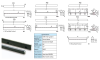 KHK SRH2-1000L, Module 2, 152 Tooth, Left Hand, Carbon Steel Helical Racks -- srh2-1000l - Image