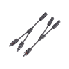 IP67 waterproof 2 to 1 30A 1000V DC female and male MC4 Y type pv solar branch connector -  - Shenzhen QH Industrial Co., Ltd