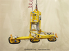 Air Powered Three Pad Vacuum Lifter with Powered Tilt -- AT75M3-61FPL - Image