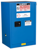 Justrite Chemcor 12 gal Blue Hazardous Material Storage Cabinet - 23.25 in Width - 35 in Height - 697841-15462 - 697841-15462 - R. S. Hughes Company, Inc.
