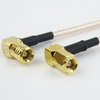 RA SMB Plug to RA SMC Plug Cable RG-316 Coax in 60 Inch - FMC2628315-60 - Fairview Microwave Inc.