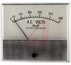 Voltmeter, AC; 0 to 300 V; Polarized-Vane Solenoid; Polystyrene; + 5% - 70136677 - Allied Electronics, Inc.