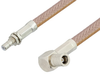 SMB Plug Right Angle to SMB Jack Bulkhead Cable 36 Inch Length Using RG400 Coax, RoHS - PE34475LF-36 - Pasternack
