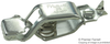 Test Clip, Zinc Plated Steel, 40A/19Mm; Connector Type Mueller Electric - 20AH2578 - Newark, An Avnet Company