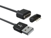 Cable - 4 Pin 2.54 Runway Magnetic Cable Connector -  - Shenzhen QH Industrial Co., Ltd