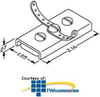 Chatsworth Products Mag-Clips, Double Wrap-Around Clasp - 17350-000 - TelephoneStuff.com