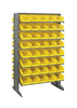 2 Side Sloped Rack, 16Shelves, 80Bin/yel; Shelving Unit Type Quantum Storage - 44AC6332 - Newark, An Avnet Company