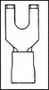 Terminal, Spade/fork, #10, Crimp, Red; Product Range Amp Te Connectivity - 96F7656 - Newark, An Avnet Company
