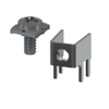 Horizontal Screw Terminal w/Sems Screw-UnAssembled - 8190-SEMS - Keystone Electronics Corp.